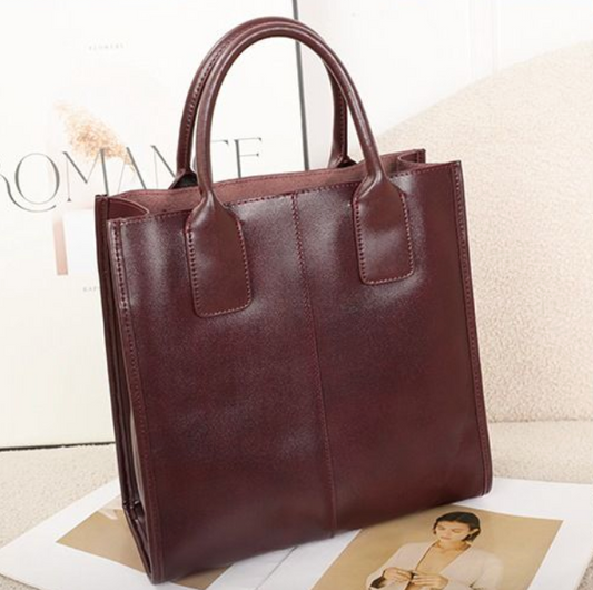 EGM357 BURGUNDY Genuine Leather Bag