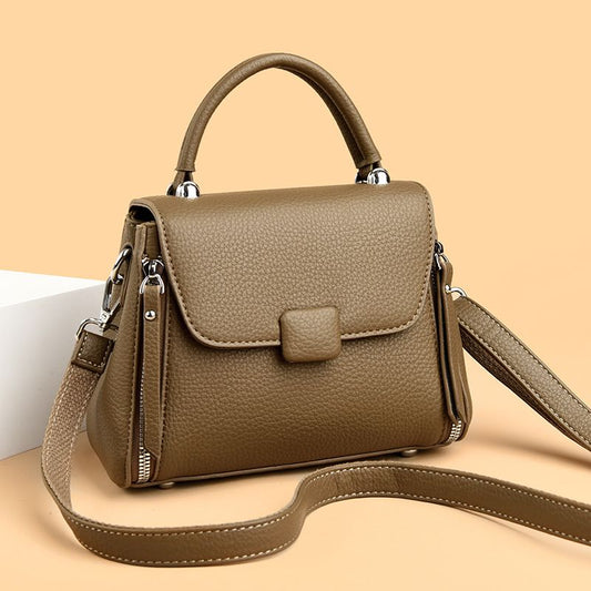 EMS237 BEIGE Vegan Leather Bag