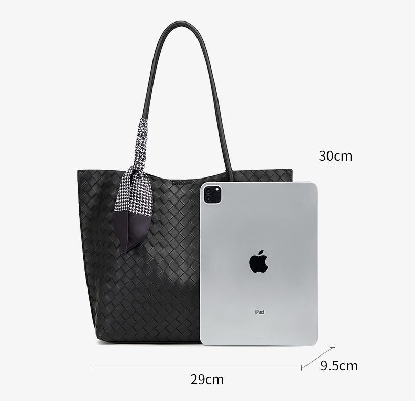 EMS253 BLACK Vegan Leather Bag