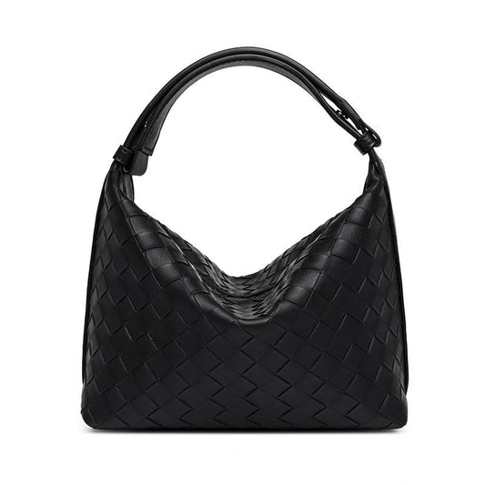 EMS254 BLACK Vegan Leather Bag
