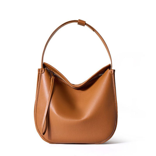 EGM372 TAN Genuine Leather Bag