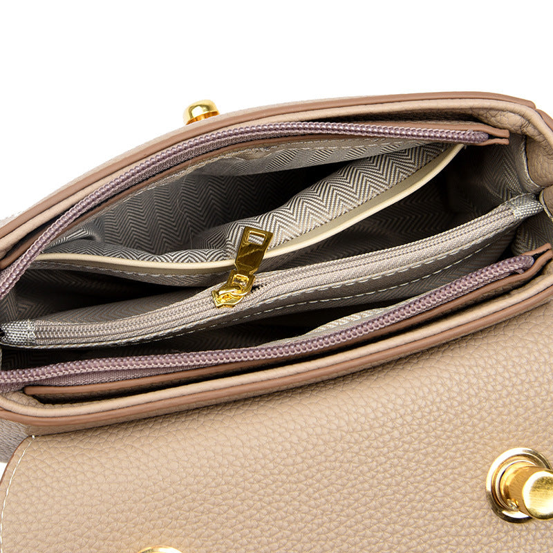 EMS226 BEIGE Vegan Leather Bag
