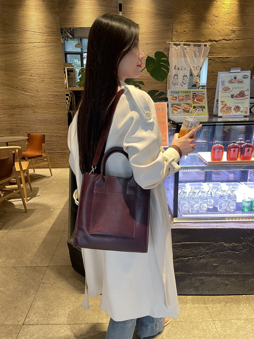 EGM357 BLACK Genuine Leather Bag
