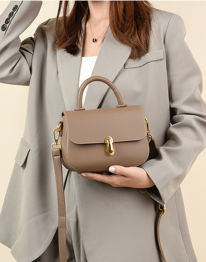 EMS226 BEIGE Vegan Leather Bag