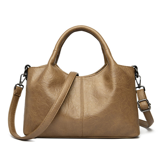 EMS143 COFFEE Vegan Leather Bag