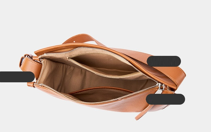 EGM372 TAN Genuine Leather Bag