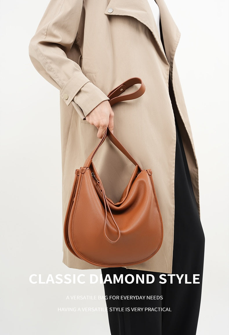 EGM372 TAN Genuine Leather Bag