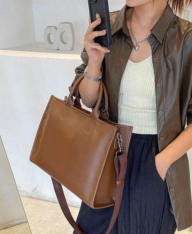 A256 BROWN Vegan Leather Bag