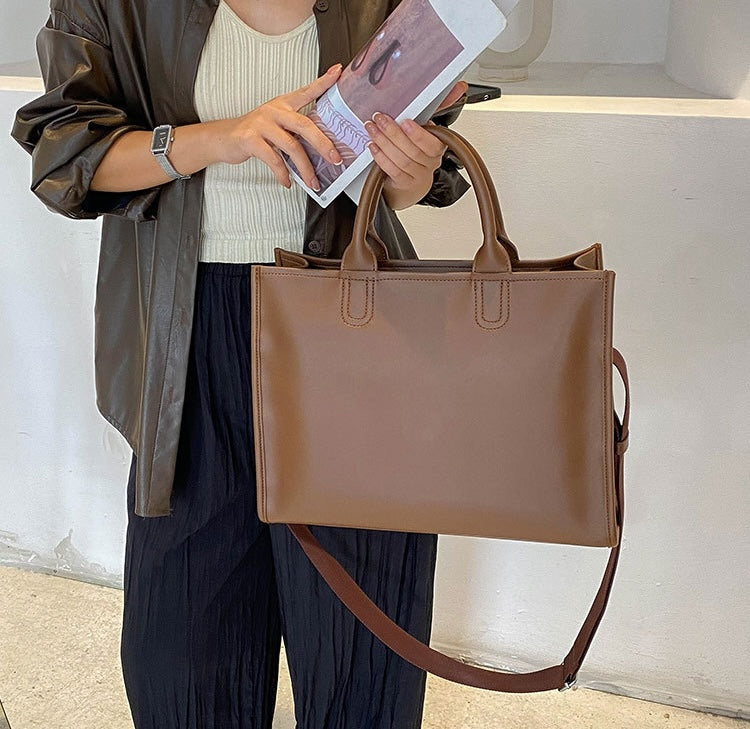 A256 BROWN Vegan Leather Bag