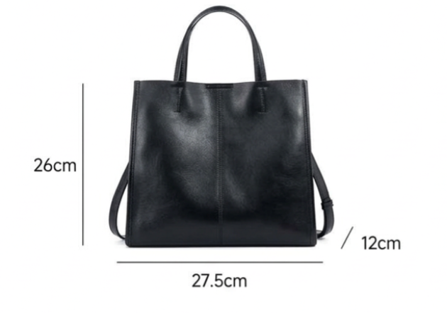 EGM350 BLACK Genuine Leather Bag