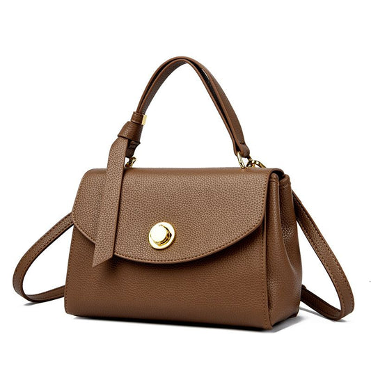 EMS233 BROWN Vegan Leather Bag