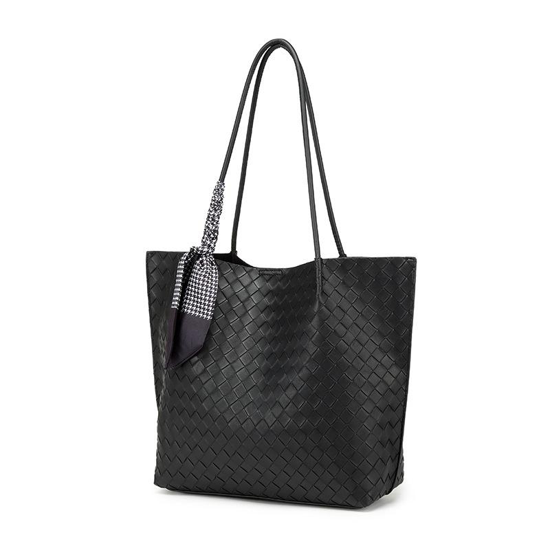 EMS253 BLACK Vegan Leather Bag