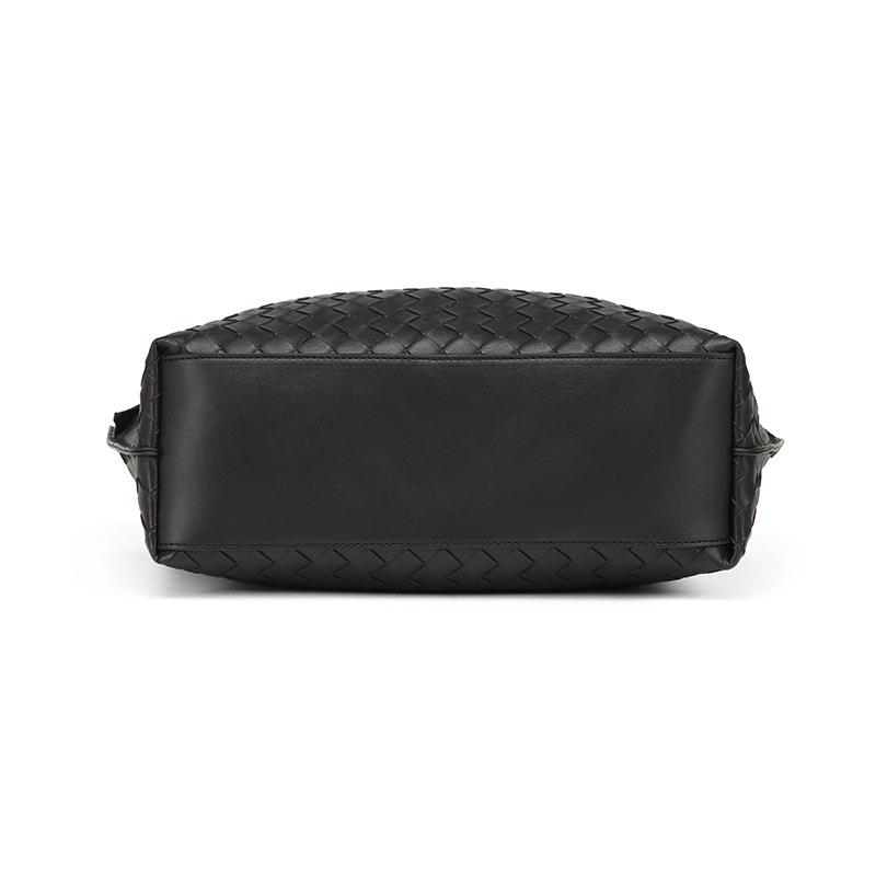 EMS253 BLACK Vegan Leather Bag