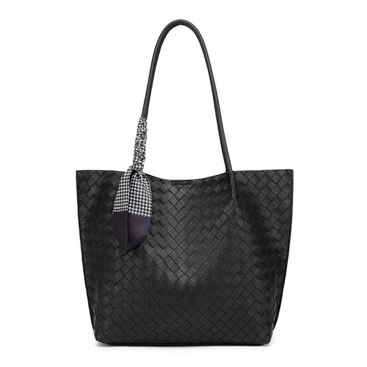 EMS253 BLACK Vegan Leather Bag