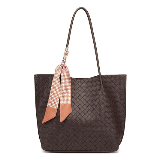 EMS253 COFFEE Vegan Leather Bag