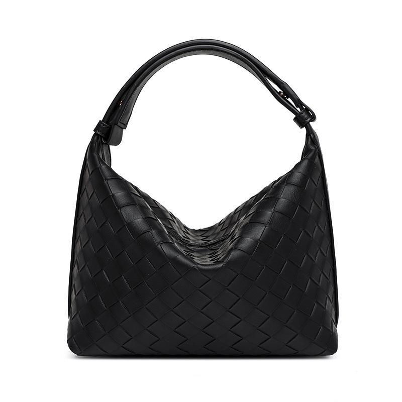 EMS254 BLACK Vegan Leather Bag