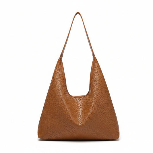 EMS255 BEIGE Vegan Leather Bag