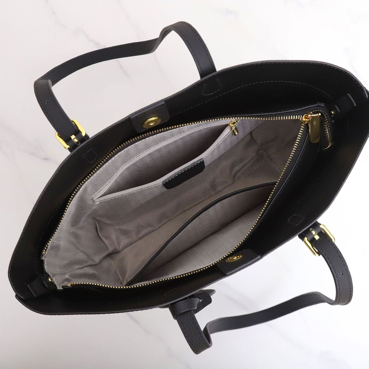 EGM369 BLACK Genuine Leather Bag