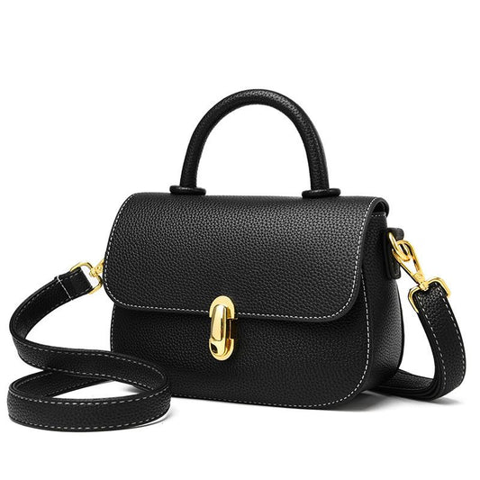 EMS226 BLACK Vegan Leather Bag